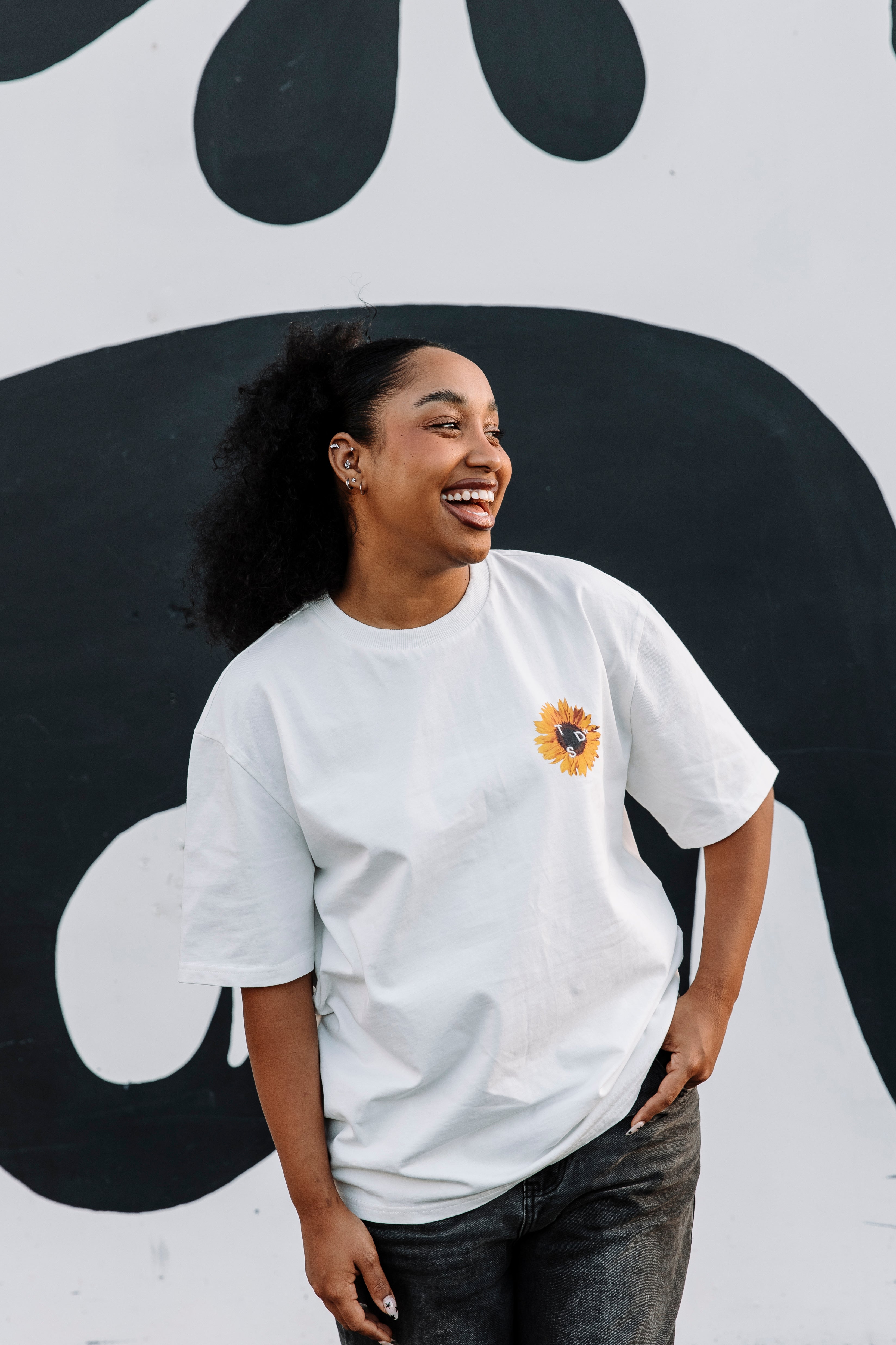 TDS x ACID.FLWRS Sunflower Tee in Yellow